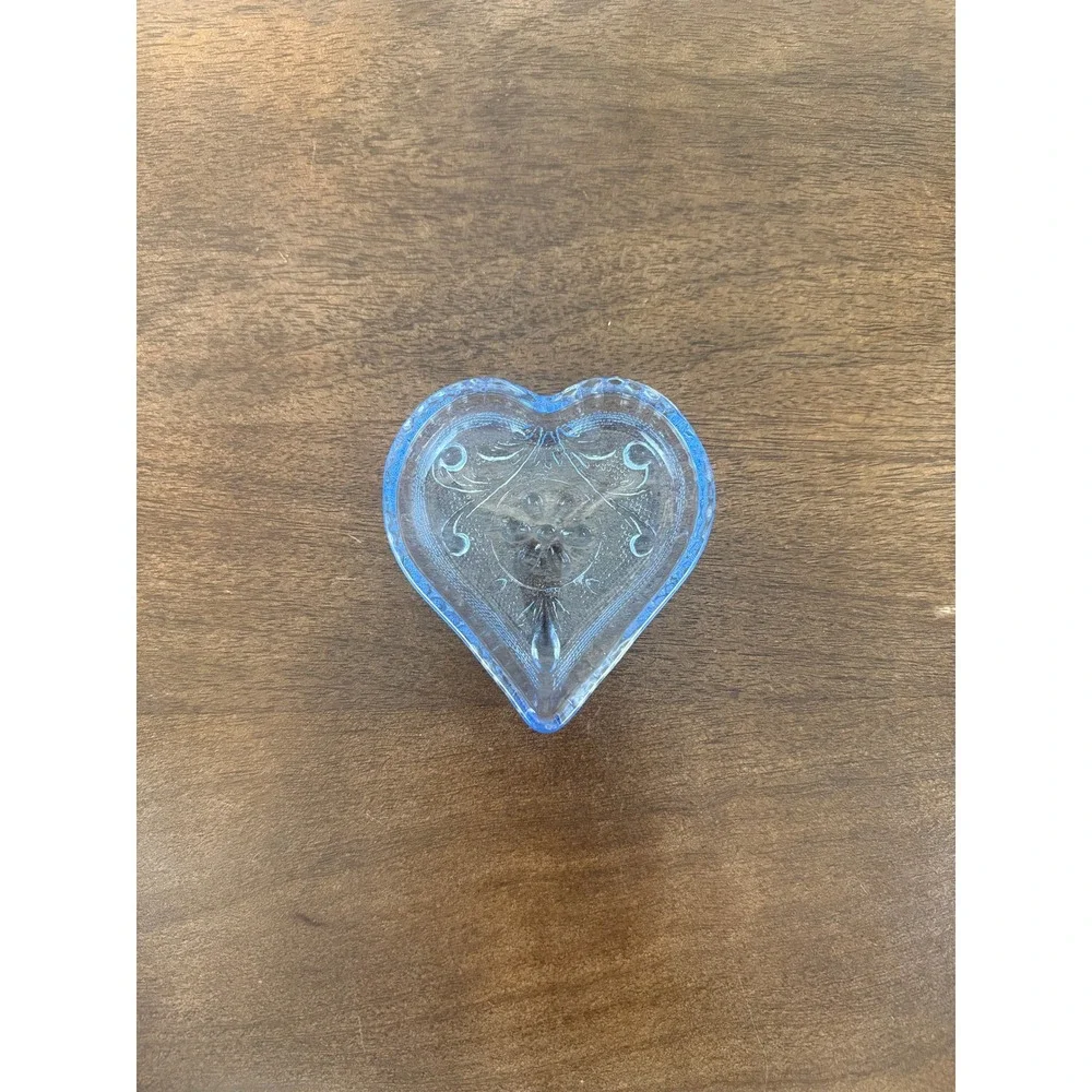 Indiana Glass Tiara Sandwich PAIR (2) Blue Glass 3
